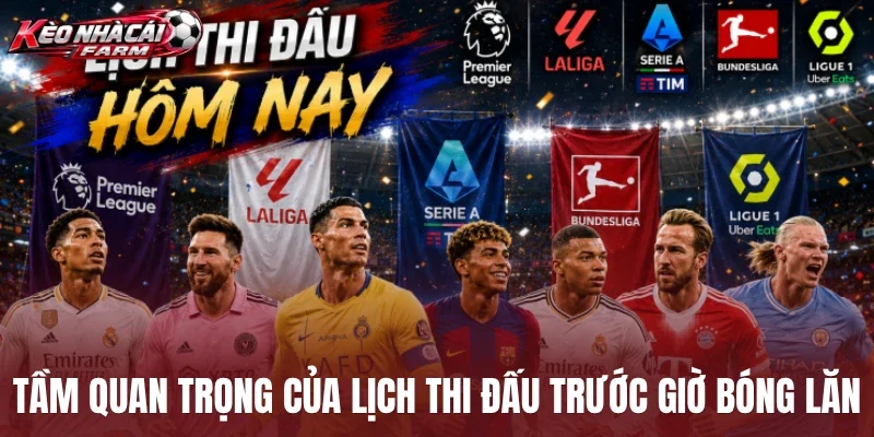 Tầm quan trọng của lịch thi đấu trước giờ bóng lăn