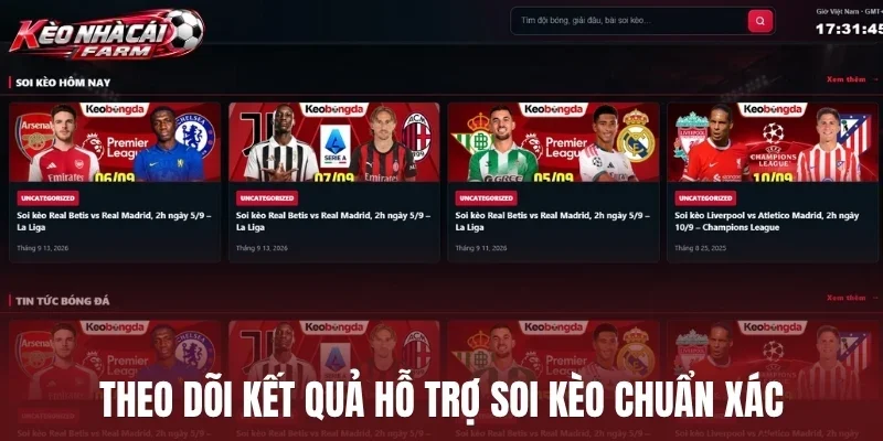 Theo dõi kết quả hỗ trợ soi kèo chuẩn xác