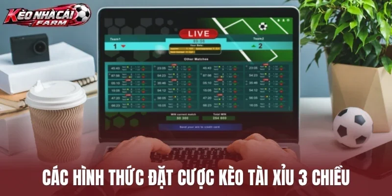 Các hình thức đặt cược kèo Tài Xỉu 3 chiều