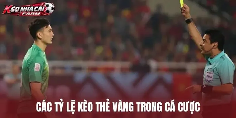 Các tỷ lệ kèo thẻ vàng trong cá cược